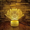 Lotus Flower 3D Illusion Neon Led Night Lamp NL012