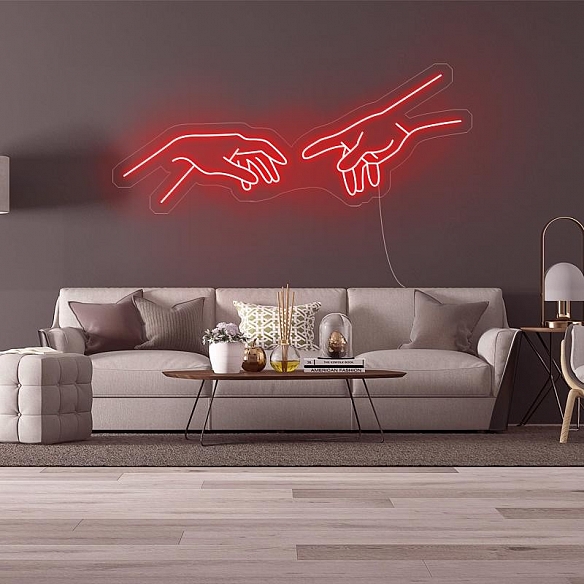 Touching Finger Neon Sign NS011