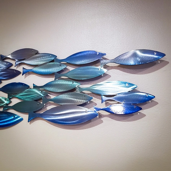 Shoal of Fish Metal Wall Art MWA040