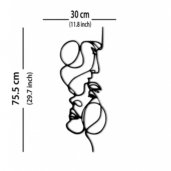Line Abstract Art Metal Wall Art MWA042