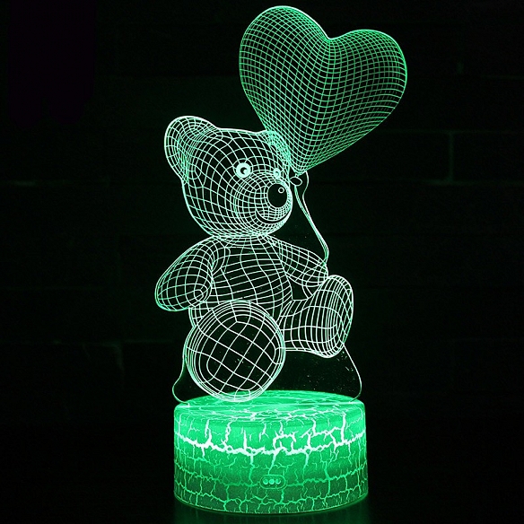 Love Bear 3D Neon Led Night Lamp NL015