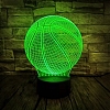 3D Illusion Basketball 3D Neon Led  Night Lamp NL004