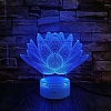 Lotus Flower 3D Illusion Neon Led Night Lamp NL012