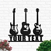 Custom Guitar Metal Wall Art With Led Lights MWA023