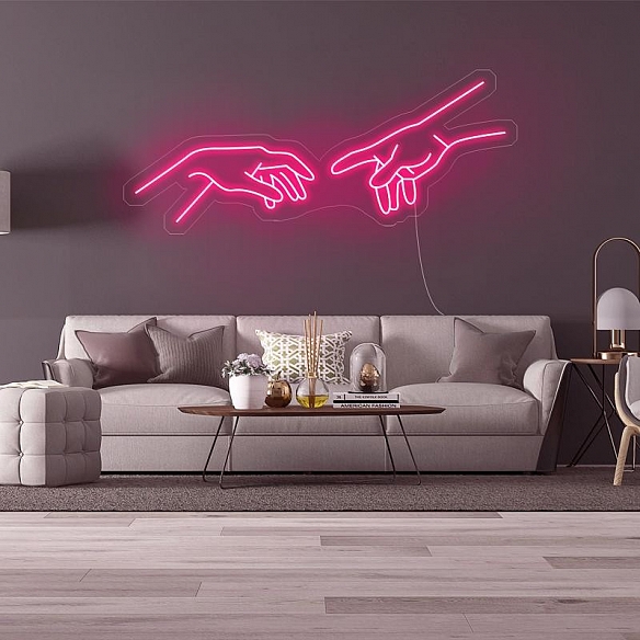 Touching Finger Neon Sign NS011