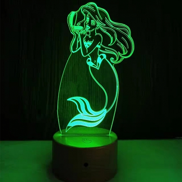 The Little Mermaid 3D Neon Led Night Lamp NL002