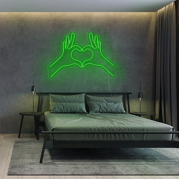 Heart Hand Neon Sign NS014