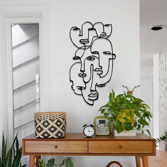 Picasso Faces Line Art Metal Wall Art MWA034