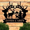 Deer Sign Personalized Metal Wall Art MWA026