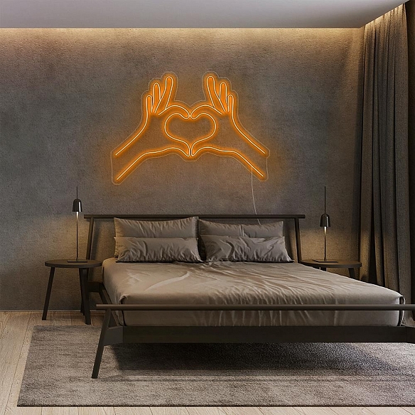 Heart Hand Neon Sign NS014