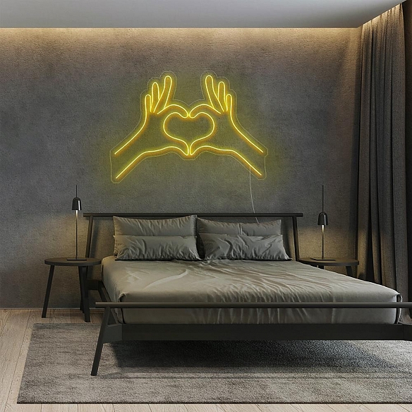 Heart Hand Neon Sign NS014