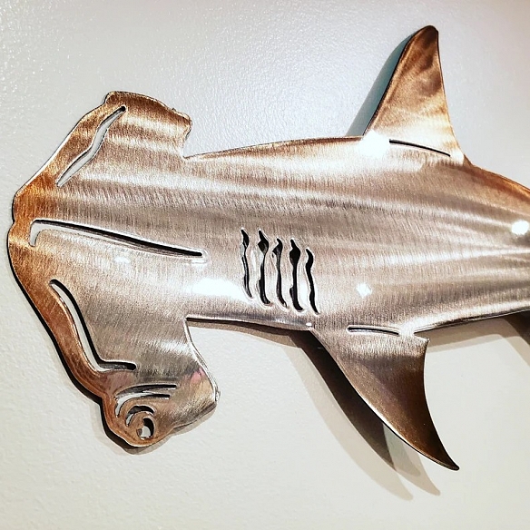 Hammerhead Shark Metal Art MWA041