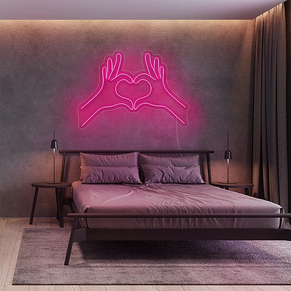 Heart Hand Neon Sign NS014