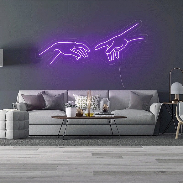 Touching Finger Neon Sign NS011