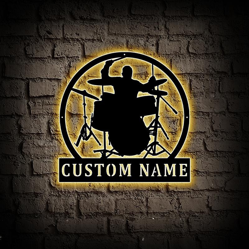  COOL MATE Custom Metal Sign With Led Light