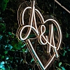 Wedding neon sign - Custom LED Neon Initials sign, Neon sign wedding, Neon sign light, Wedding Monogram Neon Sign NS042
