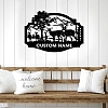 Welcome Whitetails Deer Sign Personalized Metal Wall Art MWA025