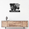 Custom US Quad Dirt Bike Metal Wall Art With Led Lights MWA021