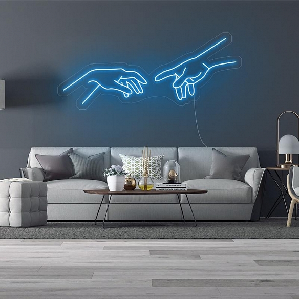 Touching Finger Neon Sign NS011