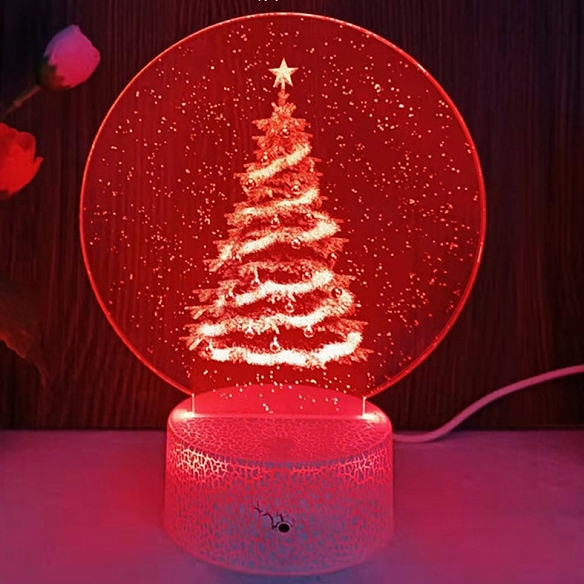 Christmas Tree 3D Neon Led Night Lamp NL010